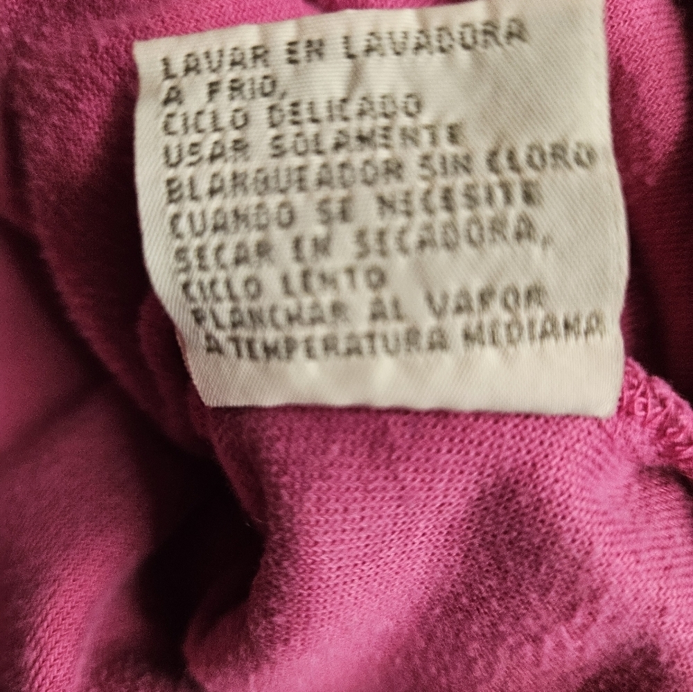 Erika Girls Bright Pink Velour Feel Full Zipper Long Sleeve Hoodie Size Large - Picture 7 of 10